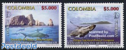 Colombia 2004 UPAEP 2v, Sea Mammals, Mint NH, Nature - Sea Mammals - U.P.A.E. - Kolumbien