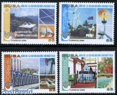 Cuba 2006 UPAEP, Energy 4v, Mint NH, Science - Various - Energy - Mining - U.P.A.E. - Mills (Wind & Water) - Nuevos
