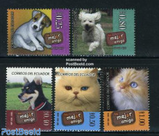 Ecuador 2006 Cats & Dogs 5v, Mint NH, Nature - Animals (others & Mixed) - Cats - Dogs - Ecuador