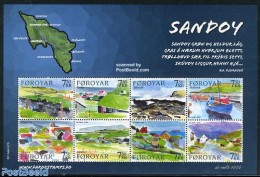 Faroe Islands 2006 Sandoy Island 8v M/s, Mint NH, Transport - Various - Ships And Boats - Maps - Art - Modern Art (185.. - Boten