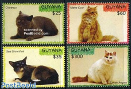 Guyana 2006 Cats 4v, Mint NH, Nature - Cats - Guyane (1966-...)
