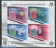 Montenegro 2006 50 Years Europa Stamps 4v M/s, Imperforated, Mint NH, History - Nature - Europa Hang-on Issues - Bees .. - European Ideas