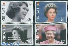 Kiribati 2006 Elisabeth II 80th Birthday 4v, Mint NH, History - Kings & Queens (Royalty) - Familles Royales