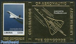 Liberia 2006 Concorde 1v, Gold, Mint NH, Transport - Concorde - Aircraft & Aviation - Concorde