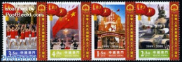 Macao 2009 60 Years PRC 4v [:::] Or [+], Mint NH, History - Flags - Militarism - Neufs