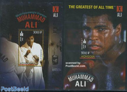Mongolia 2007 Muhammad Ali 2 S/s, Mint NH, Sport - Boxing - Sport (other And Mixed) - Pugilato