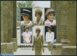 Tuvalu 2007 Death Of Diana 6v M/s, Mint NH, History - Charles & Diana - Kings & Queens (Royalty) - Familles Royales