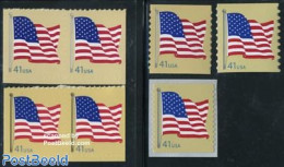 United States Of America 2007 Flags 7v S-a, Mint NH, History - Flags - Nuovi
