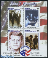 Saint Vincent & The Grenadines 2007 J.F. Kennedy, Peace Corps 4v M/s, Mint NH, History - American Presidents - St.Vincent E Grenadine