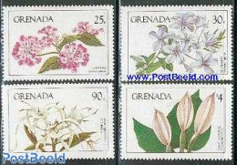 Grenada 1984 Flowers 4v, Mint NH, Nature - Flowers & Plants - Other & Unclassified