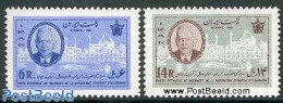 Iran/Persia 1963 German President Visit 2v, Mint NH, History - Germans - Politicians - Irán