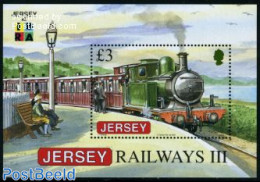 Jersey 2009 Railways, IBRA S/s, Mint NH, Transport - Railways - Trenes