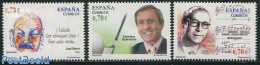 Spain 2012 Personalities 3v, Mint NH, Performance Art - Sport - Music - Staves - Golf - Sport (other And Mixed) - Art .. - Unused Stamps