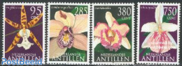Netherlands Antilles 2002 Orchids 4v, Mint NH, Nature - Flowers & Plants - Orchids - Autres & Non Classés