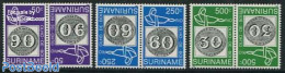 Suriname, Republic 1993 Brasiliana 3v, Tete Beche, Mint NH, Stamps On Stamps - Timbres Sur Timbres