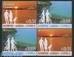 Cyprus 2012 Europe, Visit Cyprus 4v [+] From Booklet, Mint NH, History - Sport - Transport - Various - Europa (cept) -.. - Unused Stamps