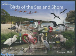 Curaçao 2012 Birds Of The Sea And Shore 8v M/s, Mint NH, Nature - Birds - Curaçao, Nederlandse Antillen, Aruba