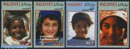 Maldives 1996 UNICEF 4v, Mint NH, History - Unicef - Maldives (1965-...)
