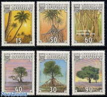 Tuvalu 1990 Trees 6v, Mint NH, Nature - Trees & Forests - Rotary, Lions Club