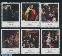 Nevis 2012 Christmas, Caravaggio Paintings 6v, Mint NH, Religion - Christmas - Art - Paintings - Weihnachten