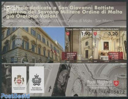 Sovereign Order Of Malta 2013 Oratorium San Giovanni Battista S/s, Mint NH, Various - Joint Issues - Gemeinschaftsausgaben