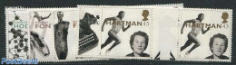Great Britain 1996 Women 5v, Gutter Pairs, Mint NH, History - Performance Art - Europa (cept) - Nobel Prize Winners - .. - Nuevos