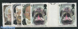 Great Britain 1997 Horror 4v, Gutter Pairs, Mint NH, History - Europa (cept) - Art - Fairytales - Unused Stamps