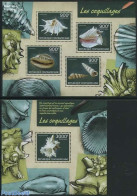 Central Africa 2014 Shells 2 S/s, Mint NH, Nature - Shells & Crustaceans - Marine Life
