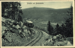CPA Brocken Nationalpark Harz, Brockenbahn, Dampflok - Other & Unclassified