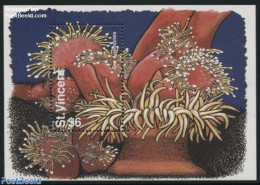 Saint Vincent 1995 Sea Anemones S/s, Mint NH, Nature - St.Vincent (1979-...)