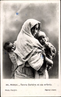 CPA Marokko, Frau Mit Kindern, Maghreb - Sonstige & Ohne Zuordnung