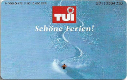 Germany - TUI 11 - Skifahrer - O 0472 - 11.1993, 6DM, 10.000ex, Used - O-Reeksen : Klantenreeksen
