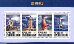 Central Africa 2016 Lighthouses 4v M/s, Mint NH, Various - Lighthouses & Safety At Sea - Faros