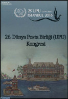 Türkiye 2016 UPU Congress Summit Special Folder, Mint NH, Religion - Various - Churches, Temples, Mosques, Synagogues.. - Autres & Non Classés