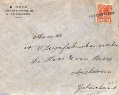 Netherlands - Various Cancellations 1926 Letter With Langstempel KLAZIENAVEEN, Postal History - Other & Unclassified