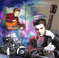 Central Africa 2014 Elvis Presley S/s, Mint NH, Performance Art - Transport - Elvis Presley - Motorcycles - Elvis Presley