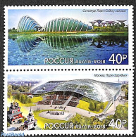 Russia 2018 Joint Issue Singapore 2v [:], Mint NH, Various - Joint Issues - Art - Modern Architecture - Emissioni Congiunte