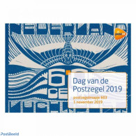 Netherlands 2019 Stamp Day, Presentation Pack 603, Mint NH, Stamp Day - Stamps On Stamps - Nuovi