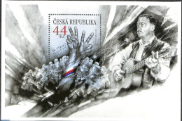 Czech Republic 2019 Fluwel Revolution S/s, Joint Issue Slovakia, Mint NH, History - Performance Art - Various - Histor.. - Andere & Zonder Classificatie