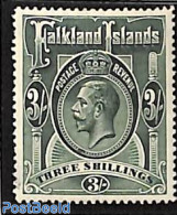 Falkland Islands 1912 3Sh, WM3, Stamp Out Of Set, Unused (hinged) - Other & Unclassified