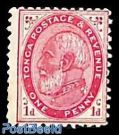 Tonga 1886 1d, Perf. 12:11.5, Stamp Out Of Set, Unused (hinged) - Autres & Non Classés