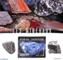 Central Africa 2020 Minerals S/s, Mint NH, History - Geology - Zentralafrik. Republik