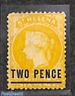 Saint Helena 1864 TWO PENCE Perf. 12.5, WM CC-Crown, Stamp Out Of Set, Unused (hinged) - Saint Helena Island