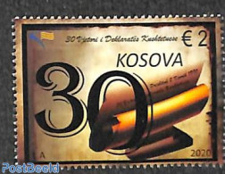 Kosovo 2020 30 Years Constitutional Declaration 1v, Mint NH - Autres & Non Classés