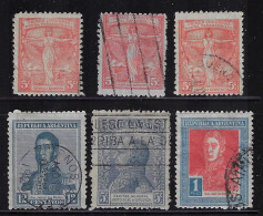 ARGENTINA  1916,1921  SCOTT #222,283,290,291(2),335 USED - Used Stamps