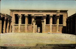 CPA Edfu Ägypten, Tempel Des Horus - Autres & Non Classés