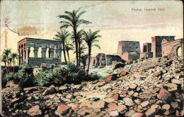 CPA Insel Philae Ägypten, Gesamtansicht - Autres & Non Classés