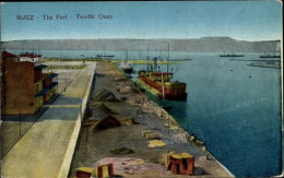 CPA Port Tewfik Suez Port Ägypten, Hafen - Otros & Sin Clasificación
