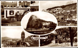 CPA Gibraltar, Felsen, Stadt, Hauptstraße, Kathedrale, Typische Wasserverkäufer - Gibraltar
