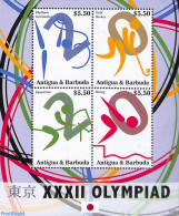 Antigua & Barbuda 2021 Olympic Games 4v M/s, Mint NH, Sport - Olympic Games - Antigua And Barbuda (1981-...)